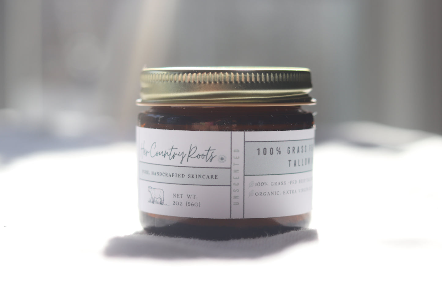 Pure 100% Grass-Fed Whipped Tallow Balm- 2oz.